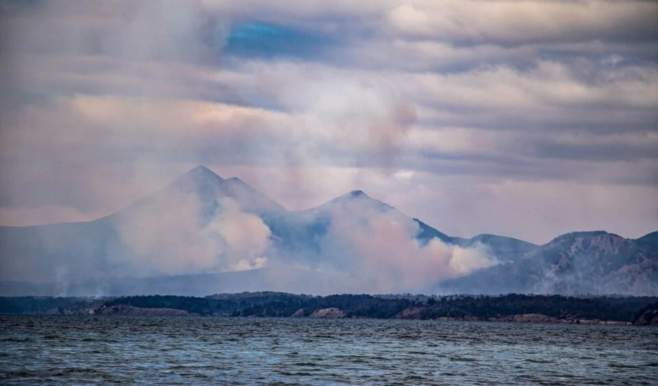 Incendio arrasa con miles de hectáreas en el sur de Argentina. Foto: Télam.