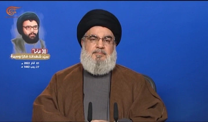 Sayyed Hassan Nasrallah, secretario general de la Resistencia libanesa.