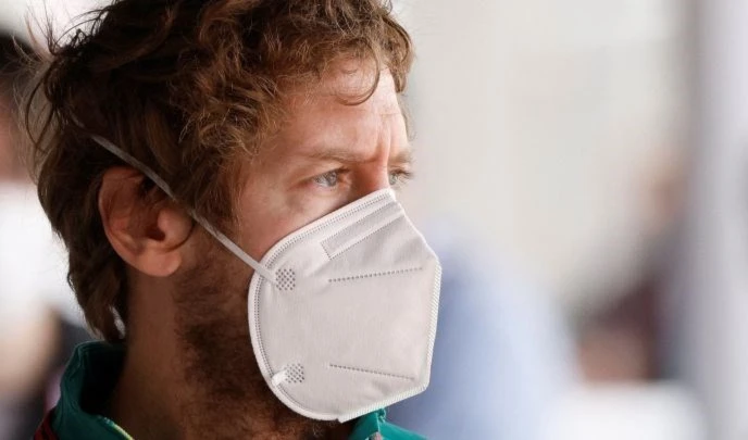 Vettel, a la espera de una prueba negativa en COVID-19 (Foto: Reuters)