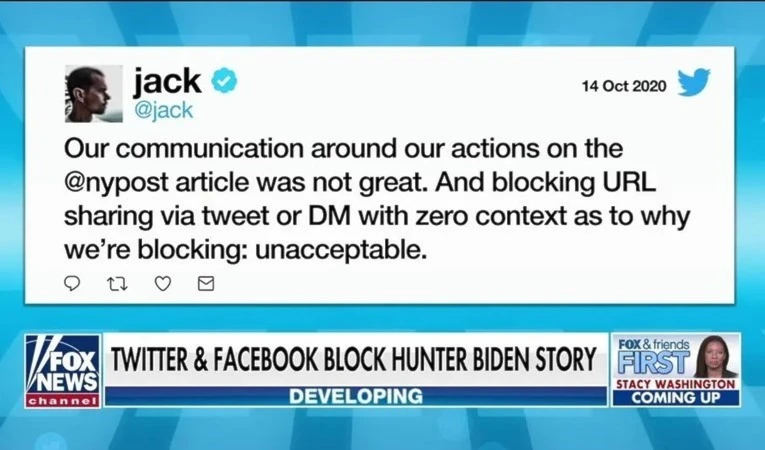 Congreso republicanos investigarán si Facebook y Twitter censuran publicaciones sobre Hunter Biden.
