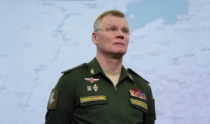 El portavoz del Ministerio de Defensa ruso, general Igor Konashenkov.