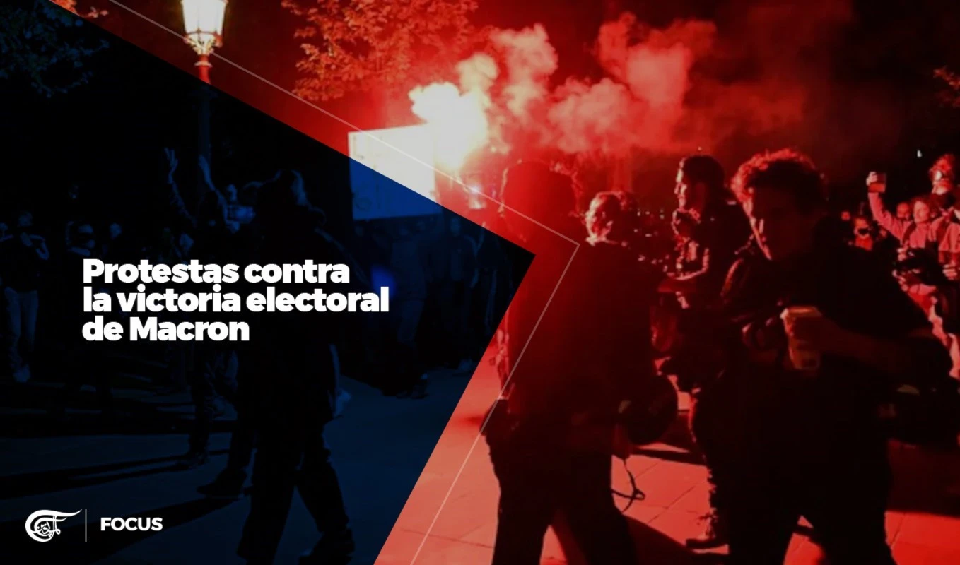 Protestas contra la victoria electoral de Macron
