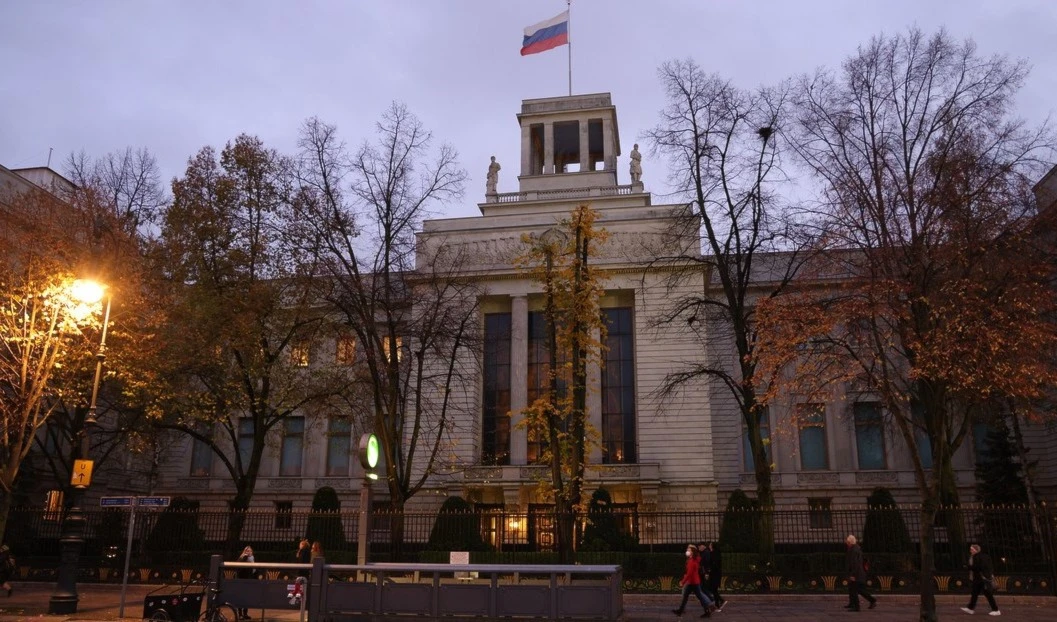 Edificio de la Embajada de Rusia en Berlín.