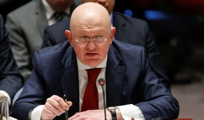 El delegado de Rusia ante las Naciones Unidas, Vasily Nebenzia.