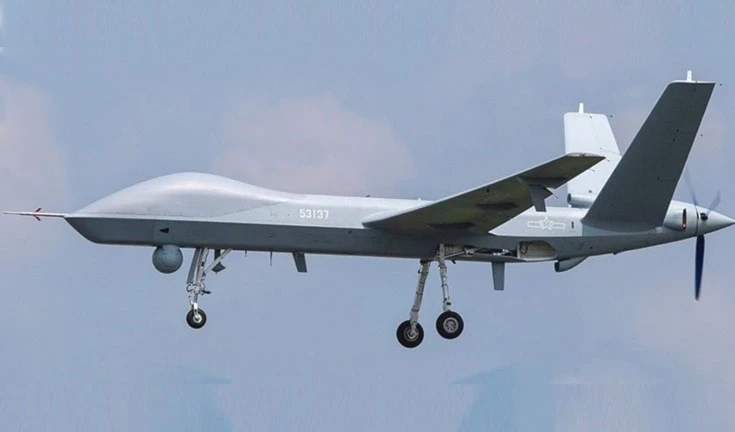 El avión espía armado era modelo Wing Long2 y de fabricación china.