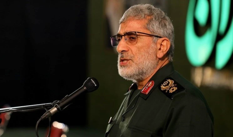 Comandante de la Fuerza Quds de la Guardia Revolucionaria iraní, general de brigada Ismail Qaani.