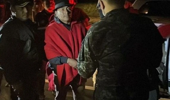 Detenido Leonidas Iza, presidente de la Confederación de Nacionalidades Indígenas de Ecuador Detenido Leonidas Iza, presidente de la Confederación de Nacionalidades Indígenas de Ecuador