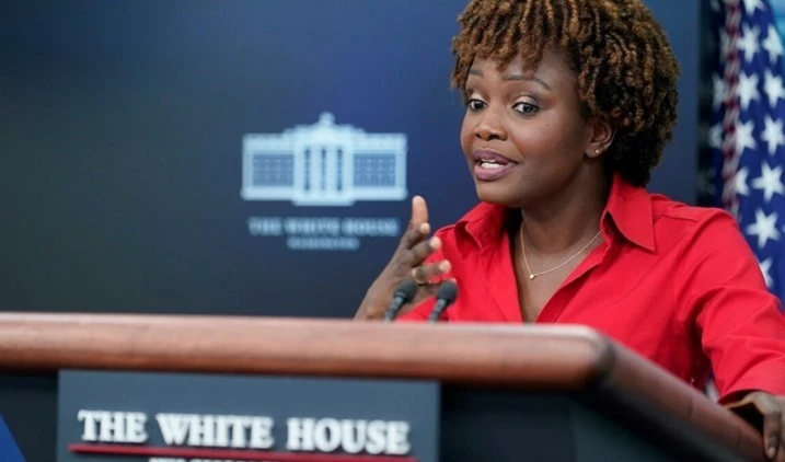 La portavoz de la Casa Blanca, Karen Jean-Pierre.