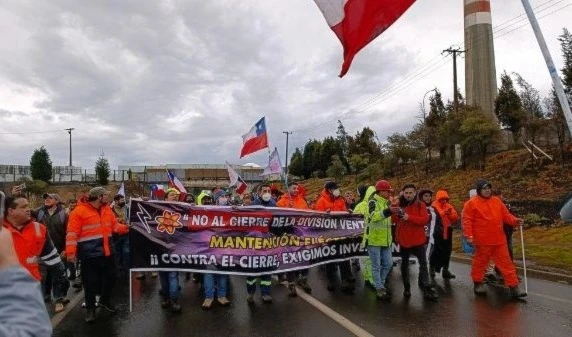 Trabajadores del cobre en Chile culminan paro nacional.