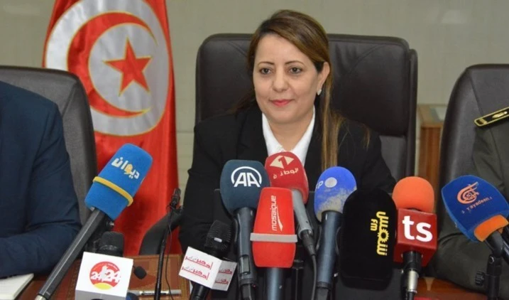 La portavoz del Ministerio del Interior tunecino, Fadela Khelifi. La portavoz del Ministerio del Interior tunecino, Fadela Khelifi.