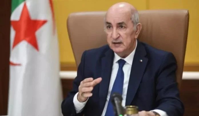 El presidente argelino intervino en la cumbre BRICS Plus.