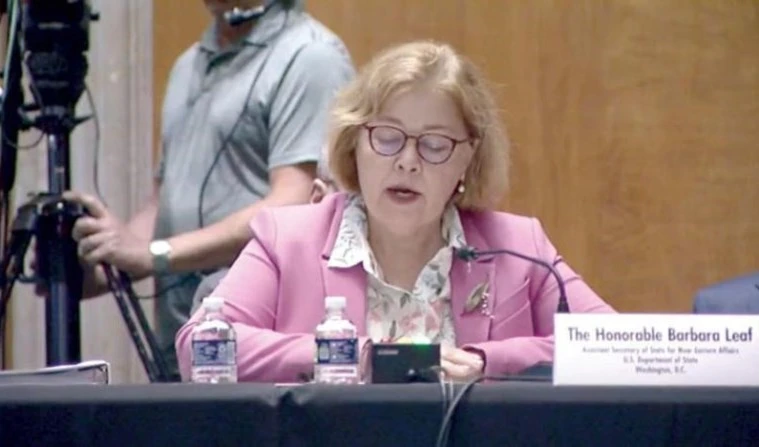 Barbara Leaf, secretaria de Estado adjunta de Estados Unidos para Asuntos de Oriente Próximo. Barbara Leaf, secretaria de Estado adjunta de Estados Unidos para Asuntos de Oriente Próximo.