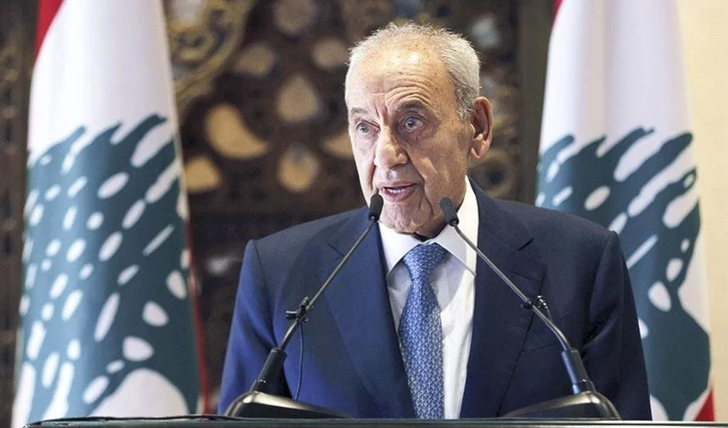 El presidente del parlamento libanés, Nabih Berri. El presidente del parlamento libanés, Nabih Berri.