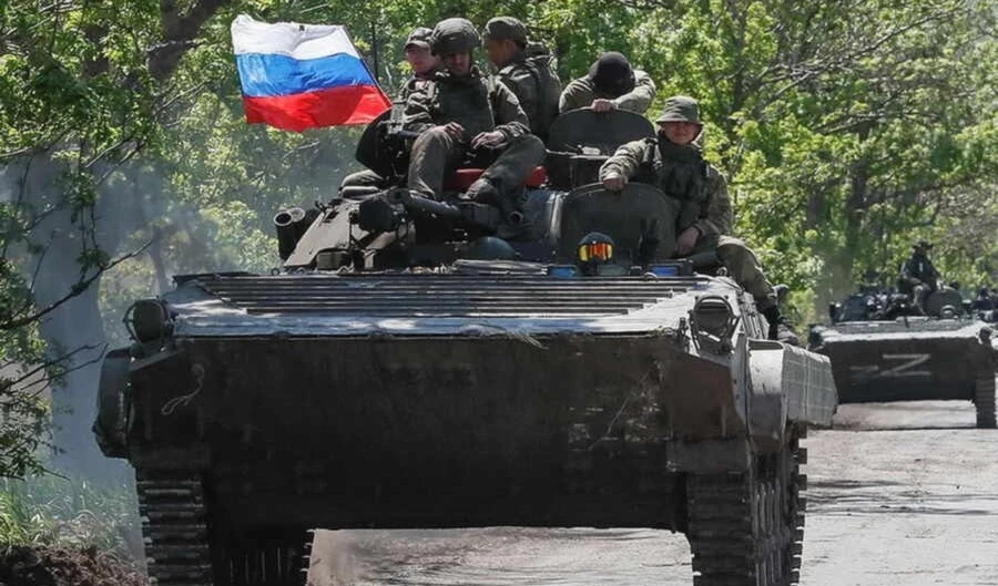 Tropas rusas en Ucrania.