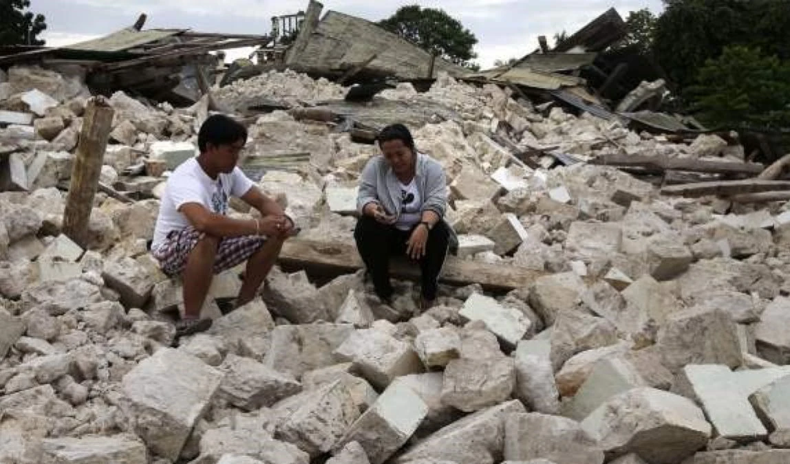Imagen ilustrativa de Filipinas tras un terremoto