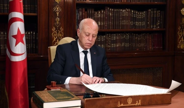 Kais Saied, presidente de Túnez.