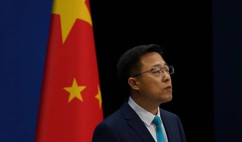 El portavoz de la Cancillería china, Zhao Lijian.