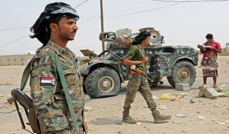 Fuerzas del Consejo de Transición del Sur, respaldado por Emiratos Árabes Unidos.