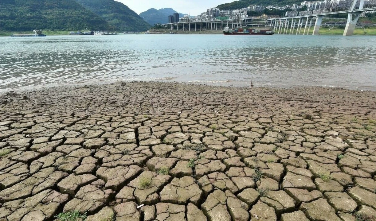China continúa en alerta roja por altas temperaturas. Foto: AFP.