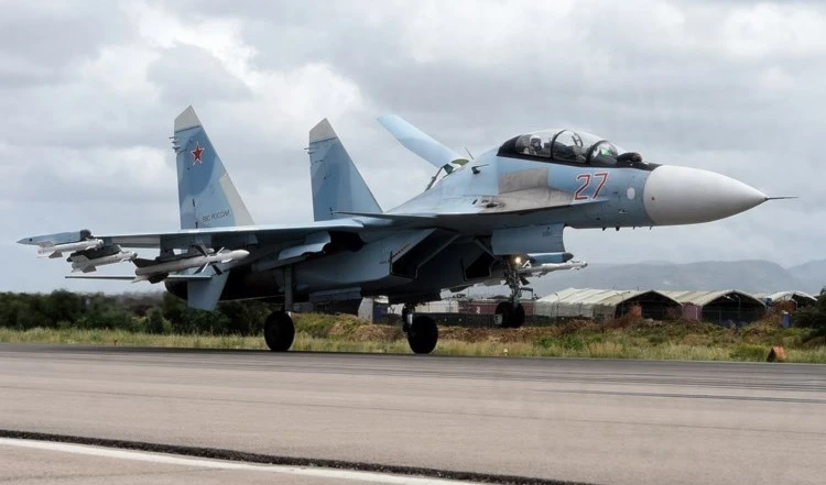 Caza de la fuerza aérea rusa en Siria.