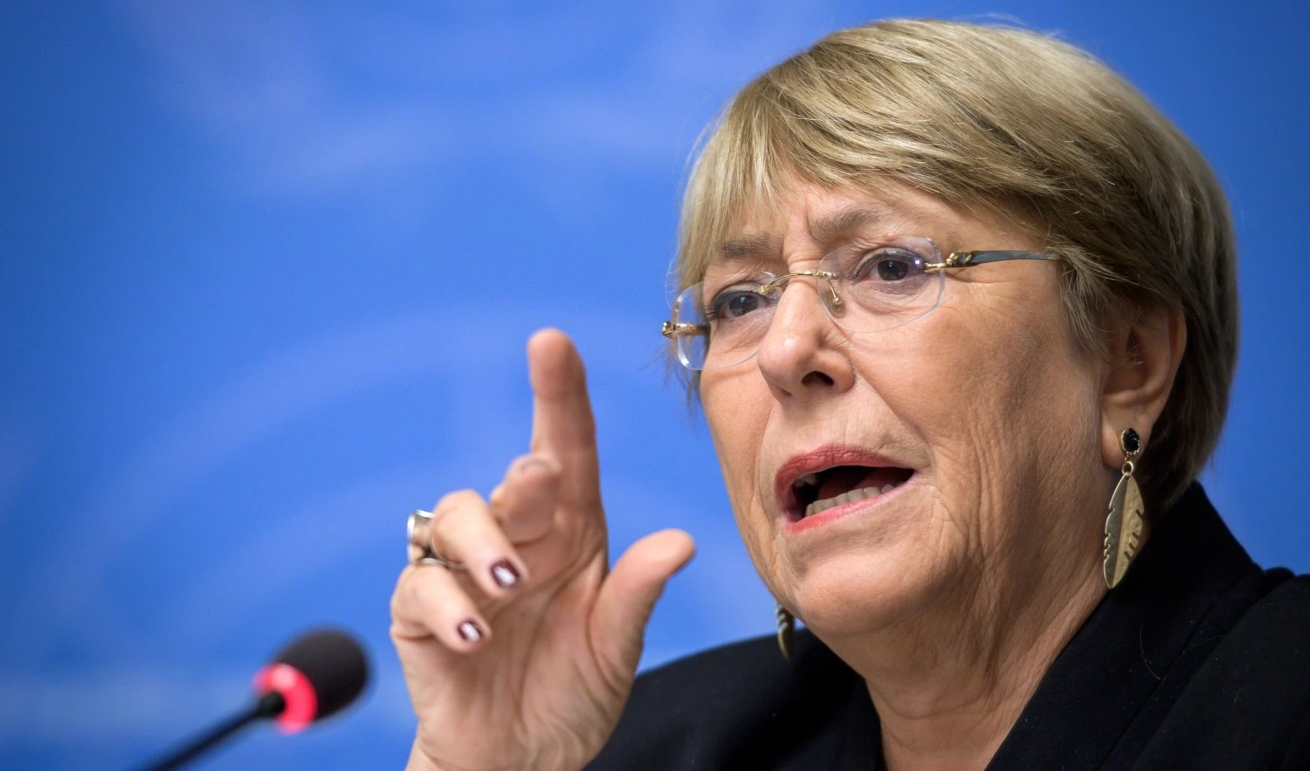 Michelle Bachelet, alta comisionada de las Naciones Unidas para los Derechos Humanos.