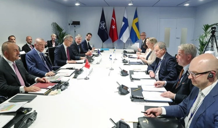 La cita, acontecida en  Helsinki, trató sobre la incorporación a la OTAN de los dos países del norte europeo, que actualmente está bloqueada por Ankara.
