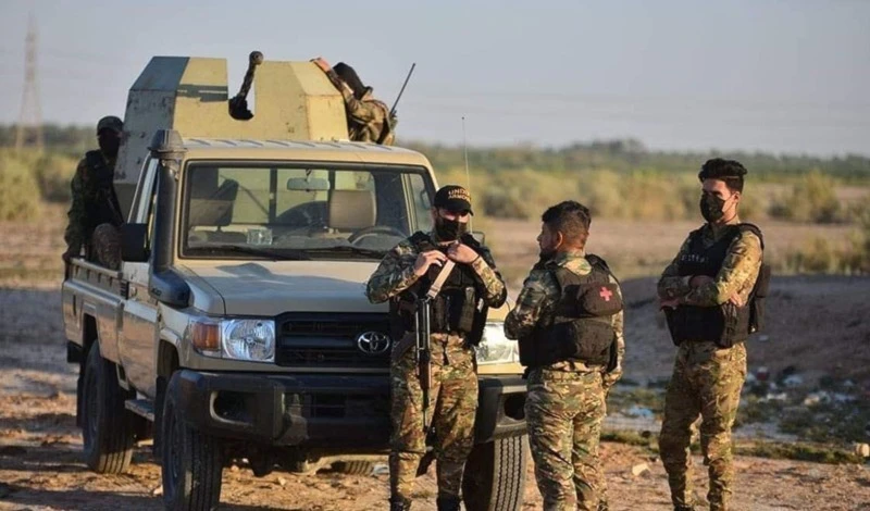 Miembros de la Movilización Popular iraquí. Miembros de la Movilización Popular iraquí.