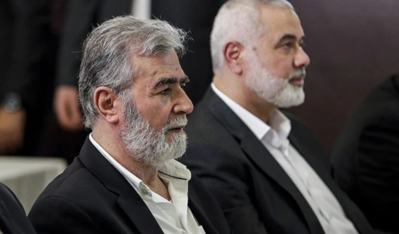 Líderes palestinos, Ziad Al-Nakhala e Ismail Haniyeh, acordaron celebrar una reunión pronto de los dos movimientos para discutir los desarrollos políticos y de terreno.