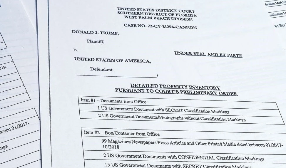 Trump escondía material sobre las capacidades nucleares de otro país