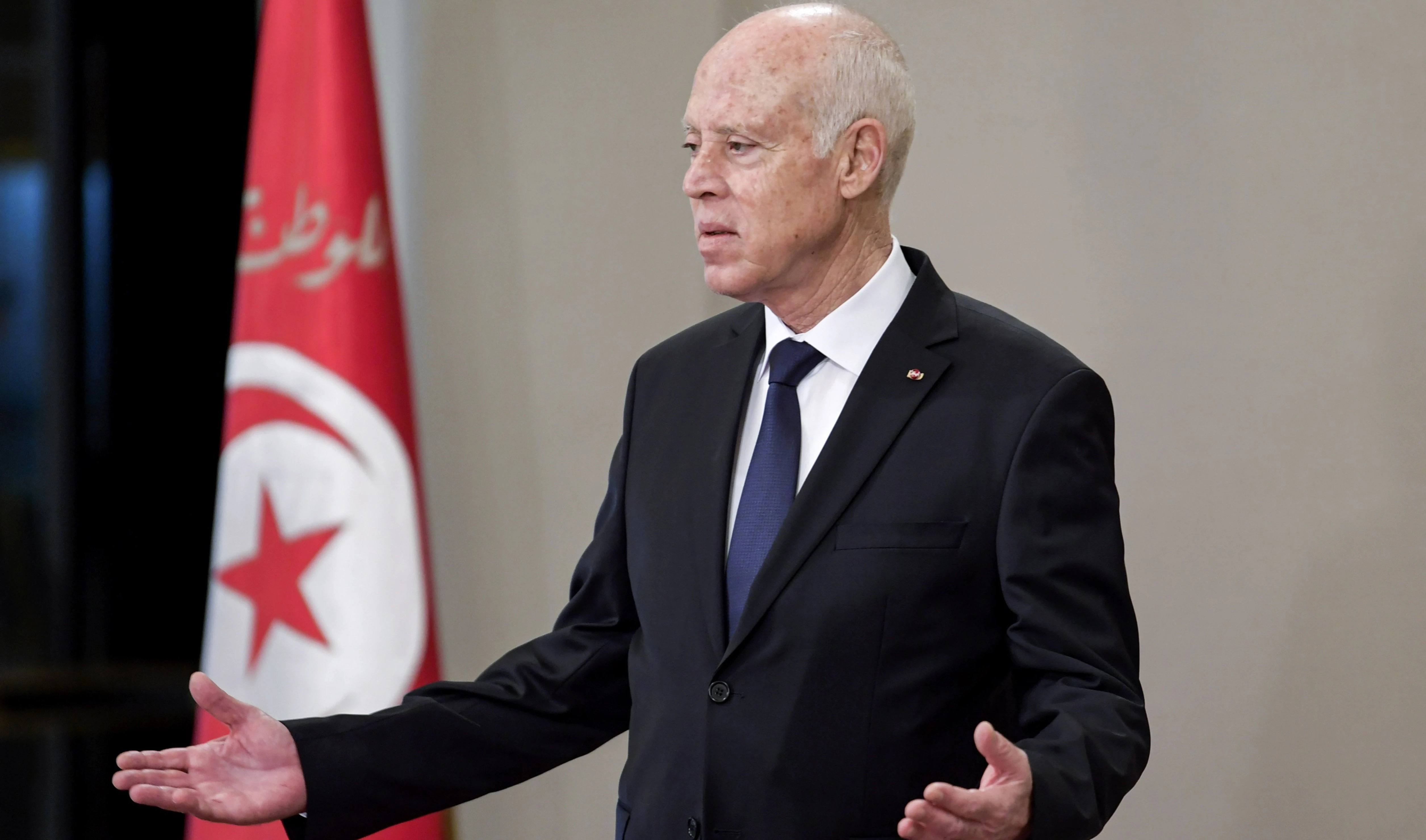 Kais Saied, presidente de Túnez.