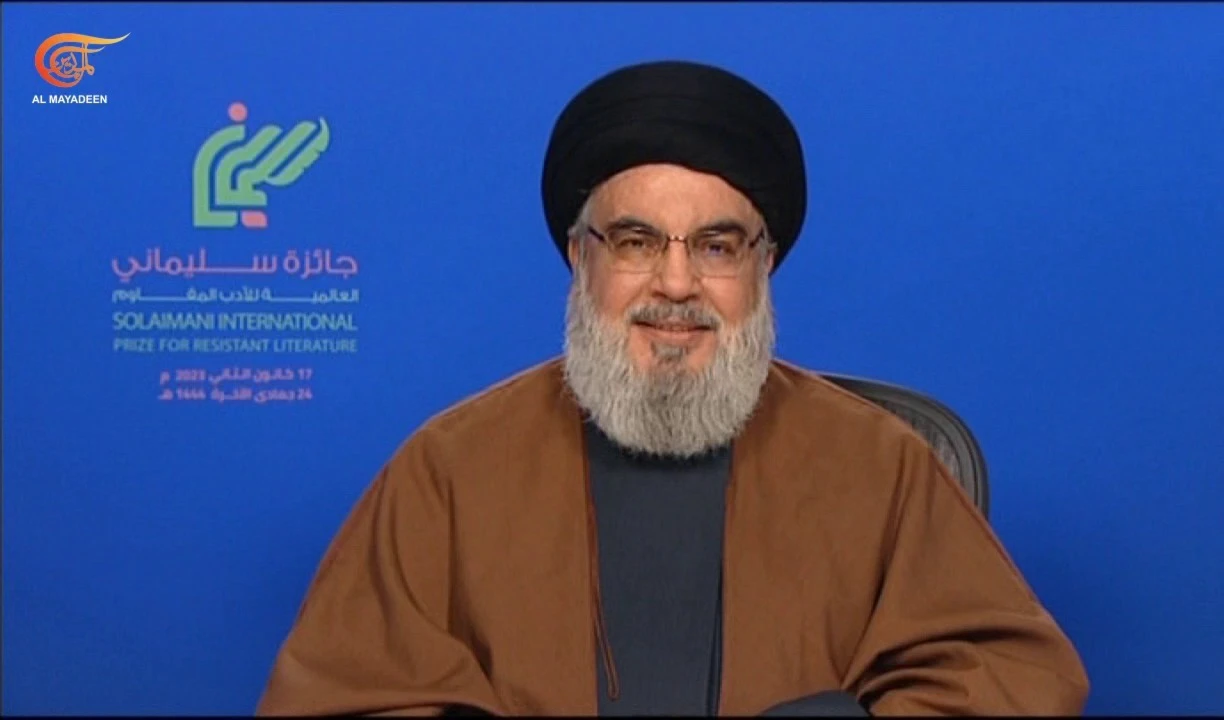 El secretario general de Hizbullah, Sayyed Hassan Nasrallah.