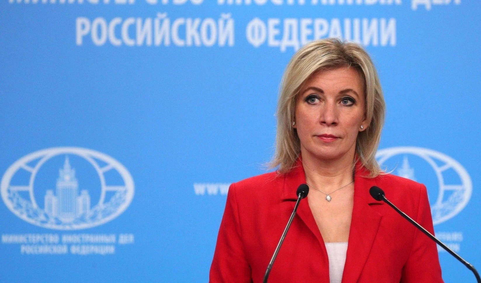 Maria Zakharova, portavoz del Ministerio de Relaciones Exteriores de Rusia.