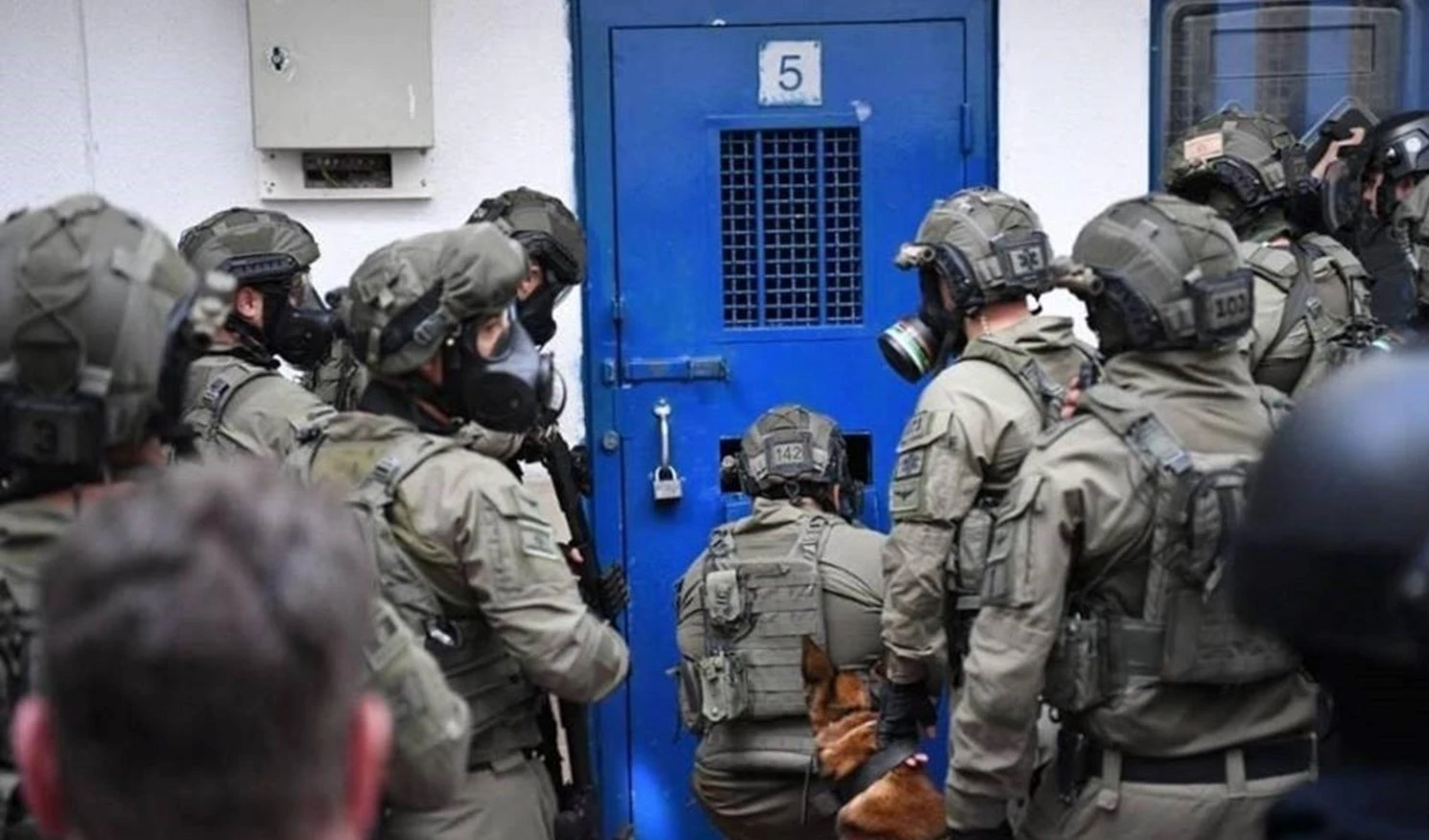 Fuerzas de ocupación asaltaron la prisión de Megiddo y asilaron a 40 prisioneros palestinos.