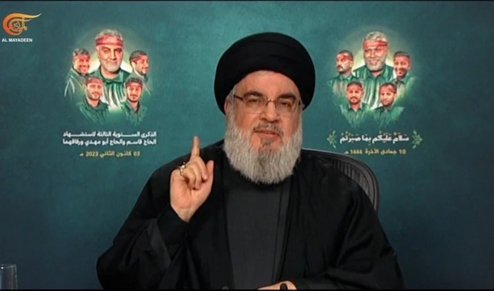 El secretario general de Hizbullah, Sayyed Hassan Nasrallah.