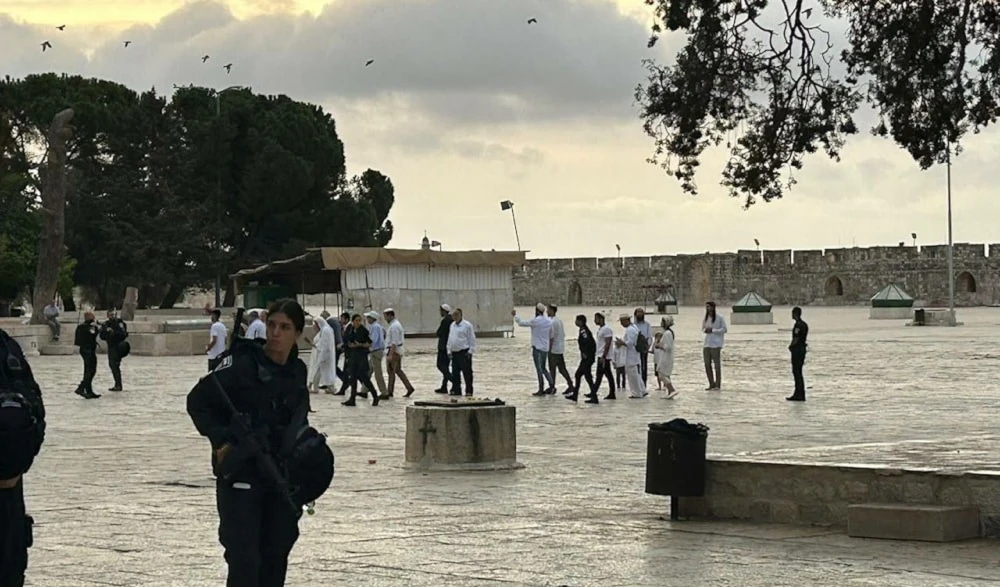 Policía israelí protege incursión de colonos en la mezquita de Al Aqsa.