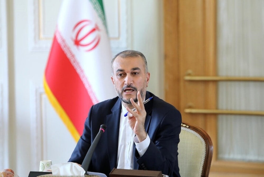 El ministro iraní de Asuntos Exteriores,  Hossein Amir Abdullahian.