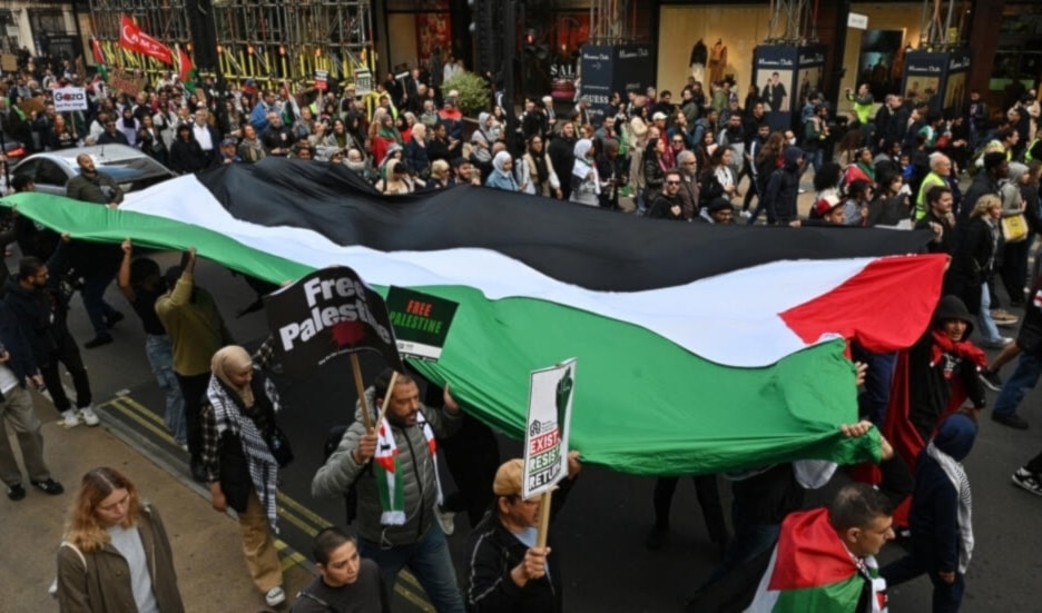 Desde diversos puntos del mundo crecen las manifestaciones de apoyo a Palestina y en contra de la maquinaria asesina de 