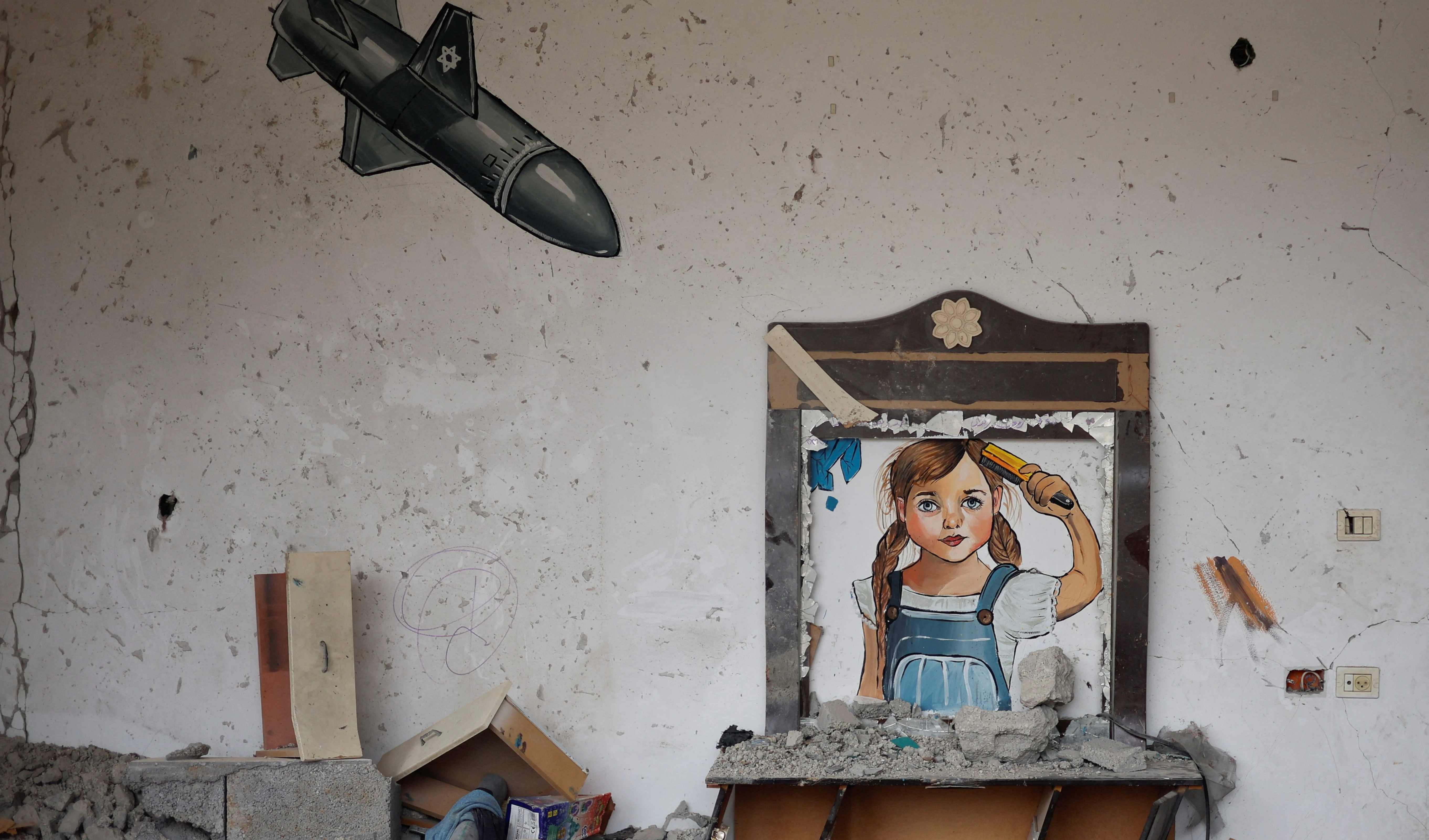 La resistencia: La clave de los artistas en Palestina. Foto. Reuters.