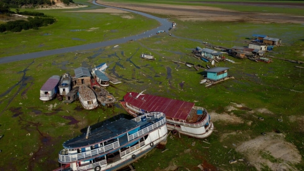 El Amazonas sufre los estragos de la sequía: Foto: AFP. 