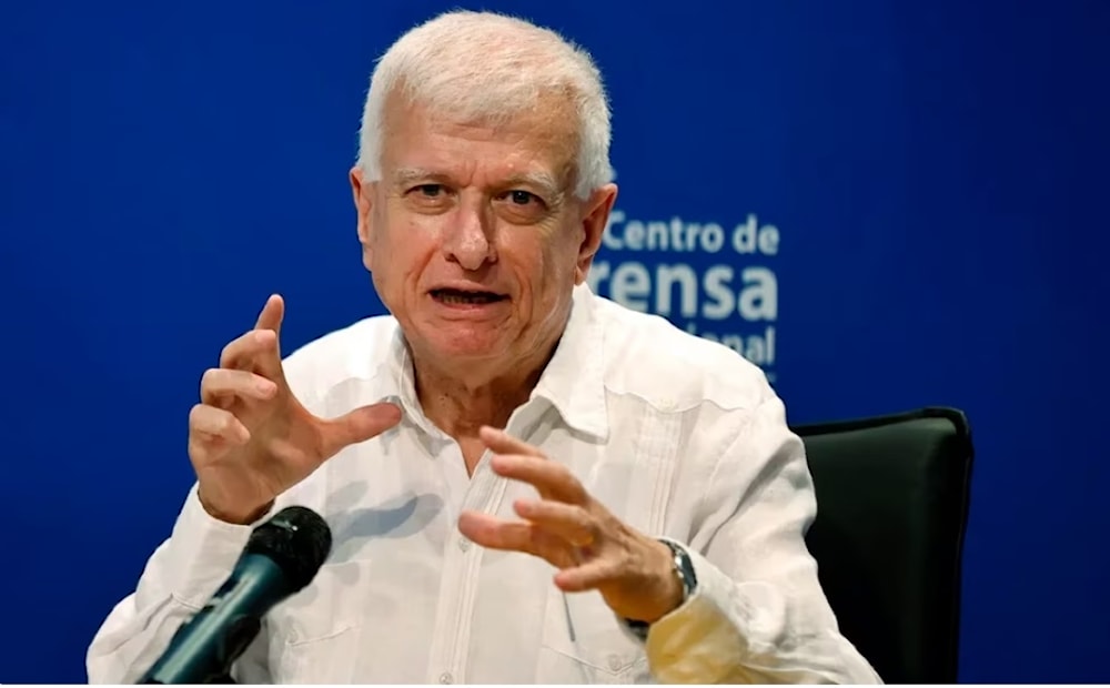 El embajador de Palestina en Cuba, Akram Samhan. 