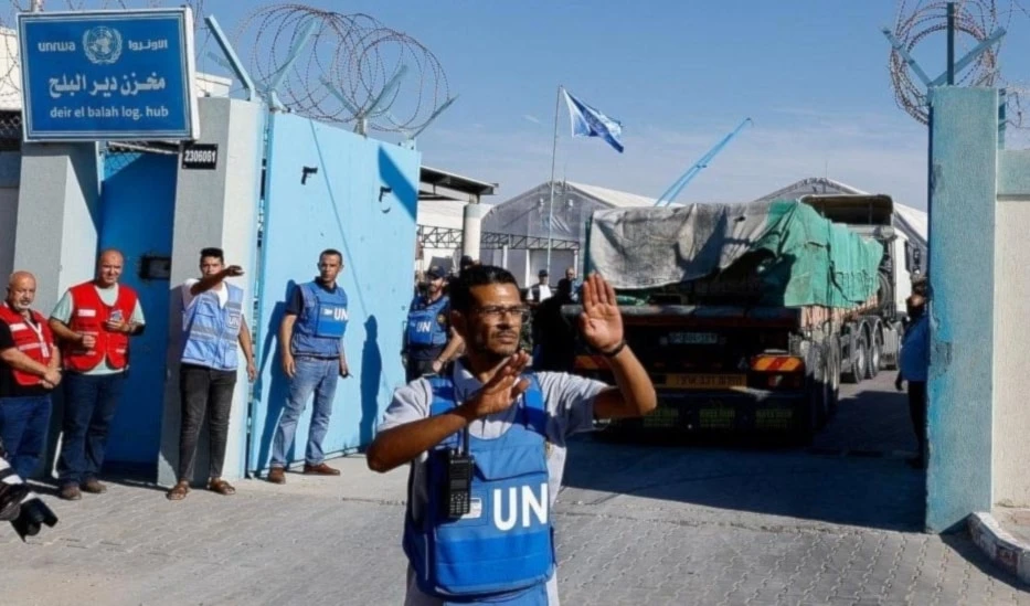 Miembros de la Agencia de Naciones Unidas para los Refugiados de Palestina.