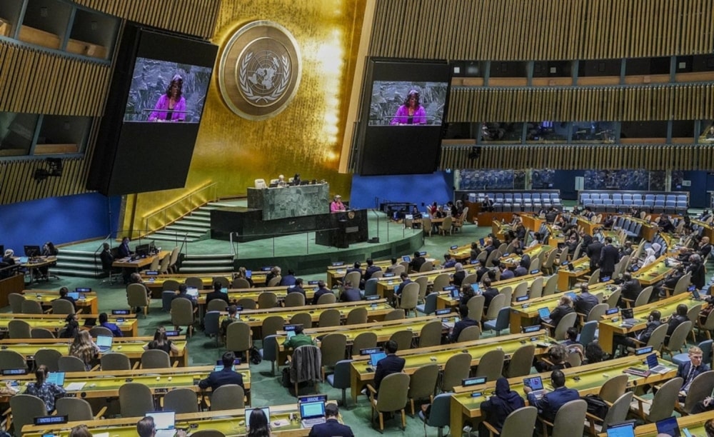 Sesión de Naciones Unidas.