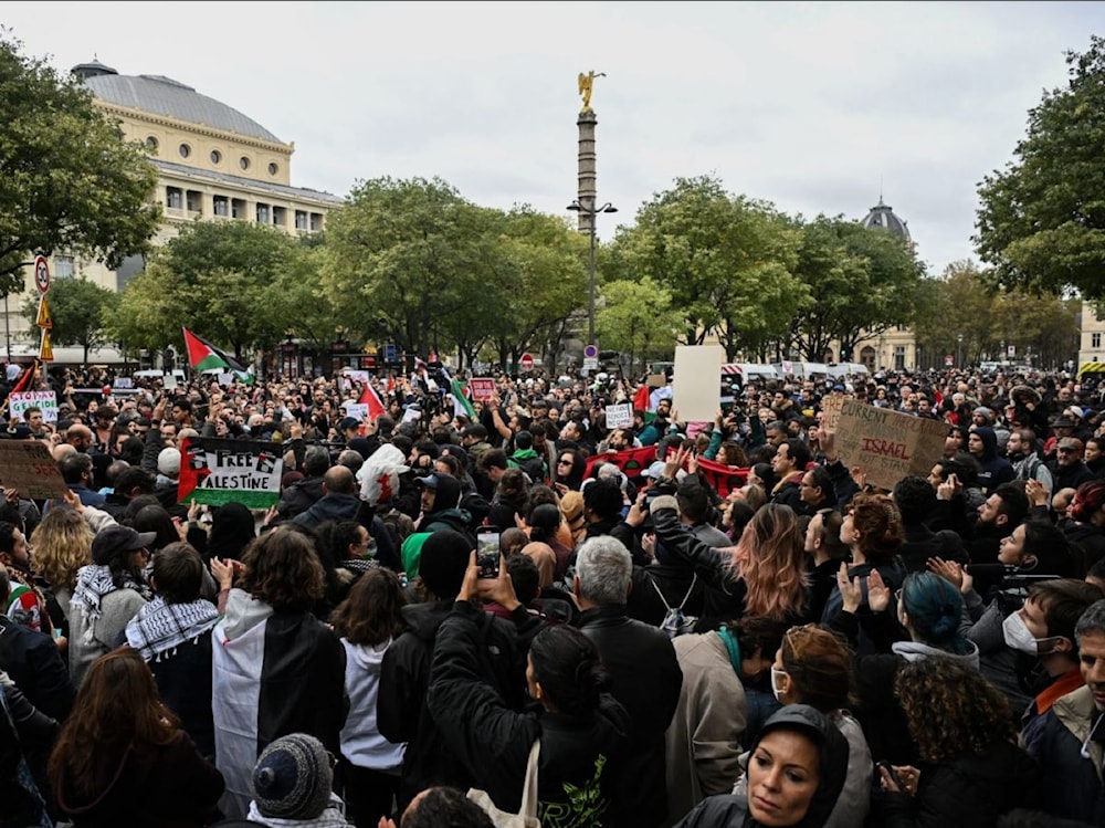 Multitudes en Francia marchan a favor de Palestina pese a prohibición