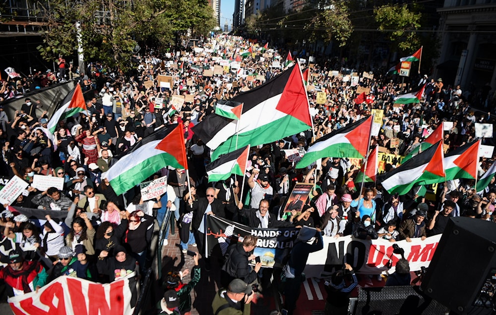 Protesta en San Francisco, EE.UU., bloquea autopista por Palestina