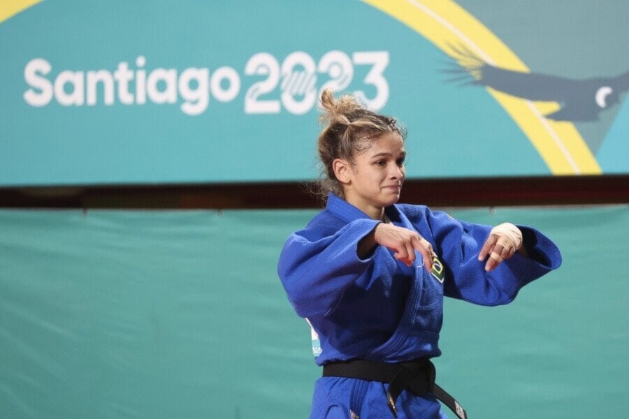 Brasil conquista cuatro medallas de oro en el debut del judo en Santiago 2023.