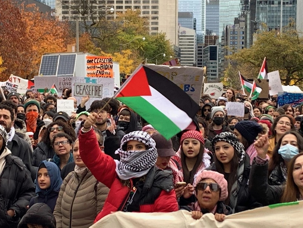 Manifestantes a favor de Palestina cierran carreteras en Canadá