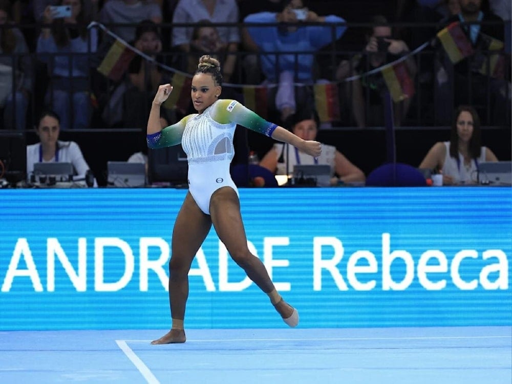 Gimnasta Rebeca Andrade intentará ampliar su cosecha de medallas en citas mundiales. Foto COB.