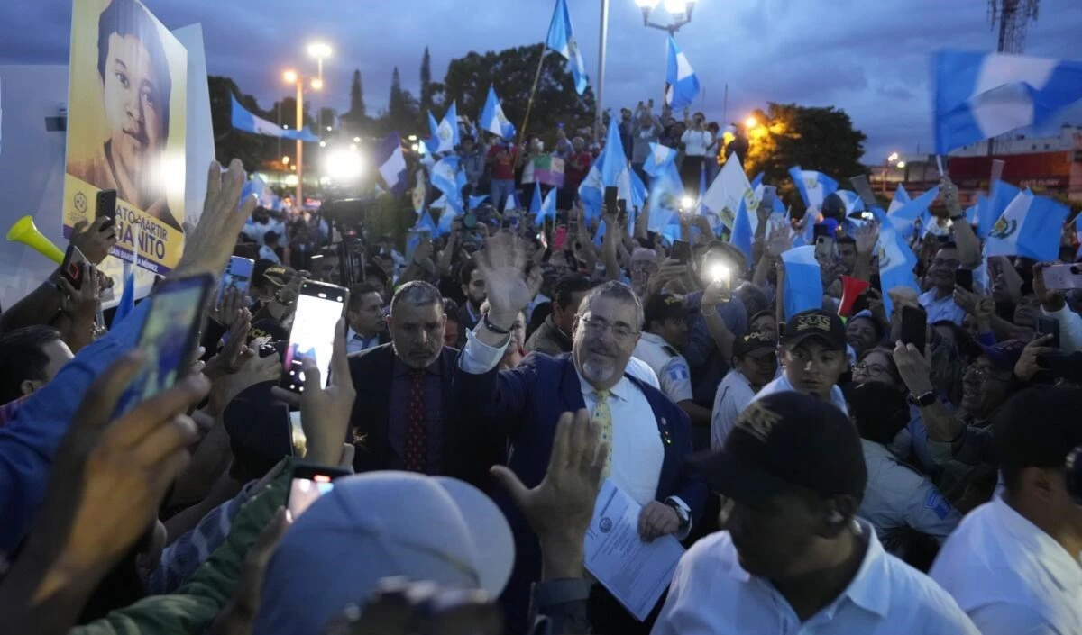 Protestas en Guatemala en defensa de la democracia.