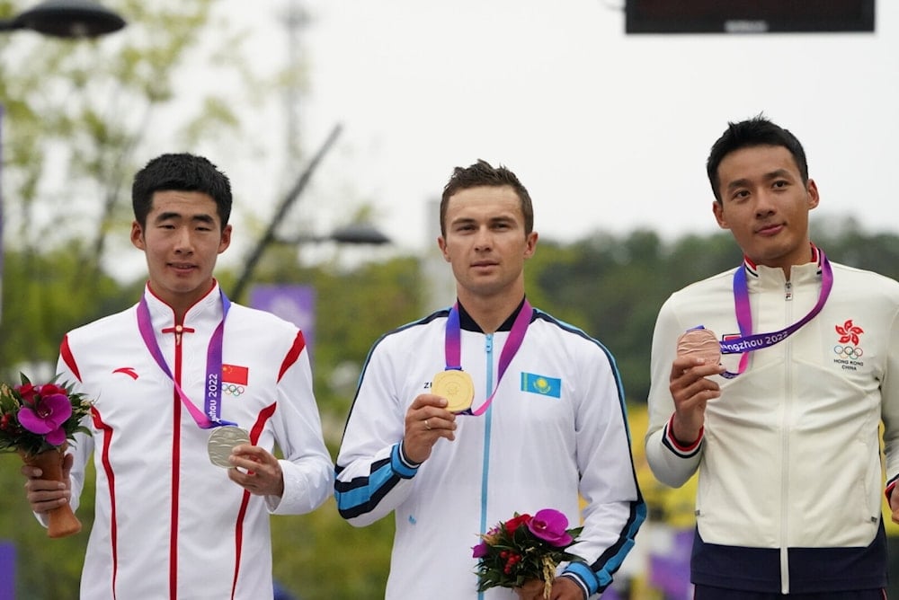 Kasajo Lutsenko reina en contrarreloj de Hangzhou 2022. Foto: Asian Summer Games.