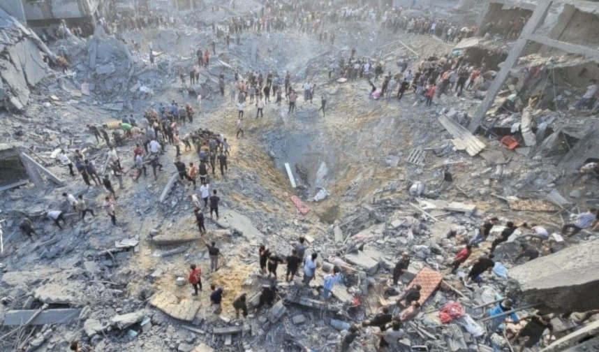 Masacre israelí en Jabalia.